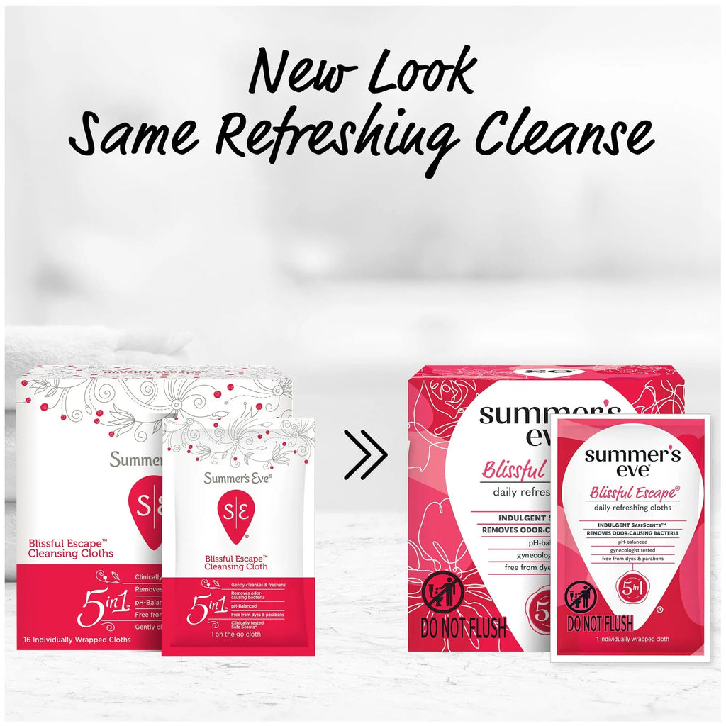 Summer's Eve Blissful Escape Daily Refreshing Feminine Wipes, Removes Summer's Eve Au supplements
