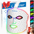 BUBLOC Red Light Therapy Mask, Led Contour Face Mask Light Therapy, 7 Color Red Light Face Mask BUBLOC Au supplements