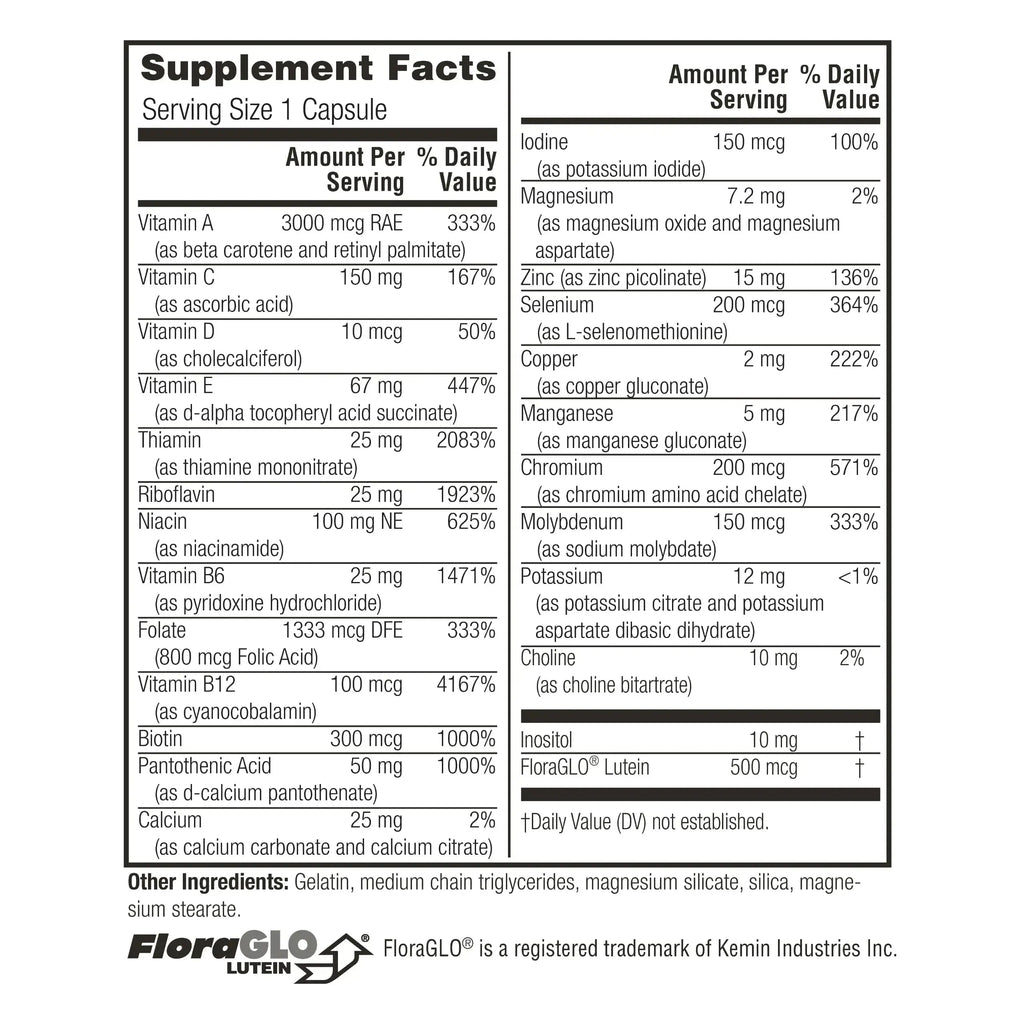 Twinlab Daily One Caps Without Iron - Nutritional Supplement with Zinc, B Vitamins, Magnesium, and More - 180 Capsules Twinlab Au supplements