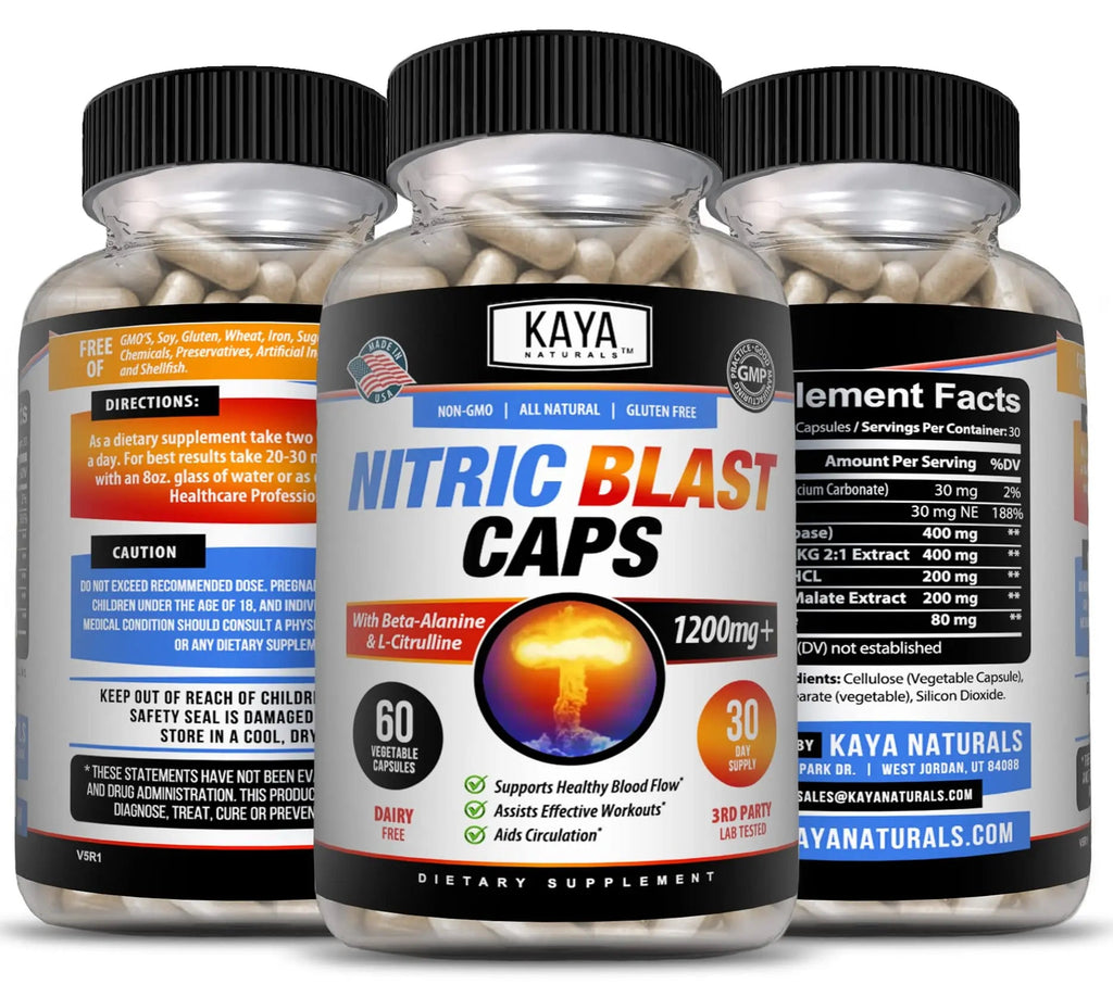 Kaya Naturals - Nitric Blast Potent All-Natural Herbal Supplement for Maximum Health Benefits Kaya Naturals Au supplements