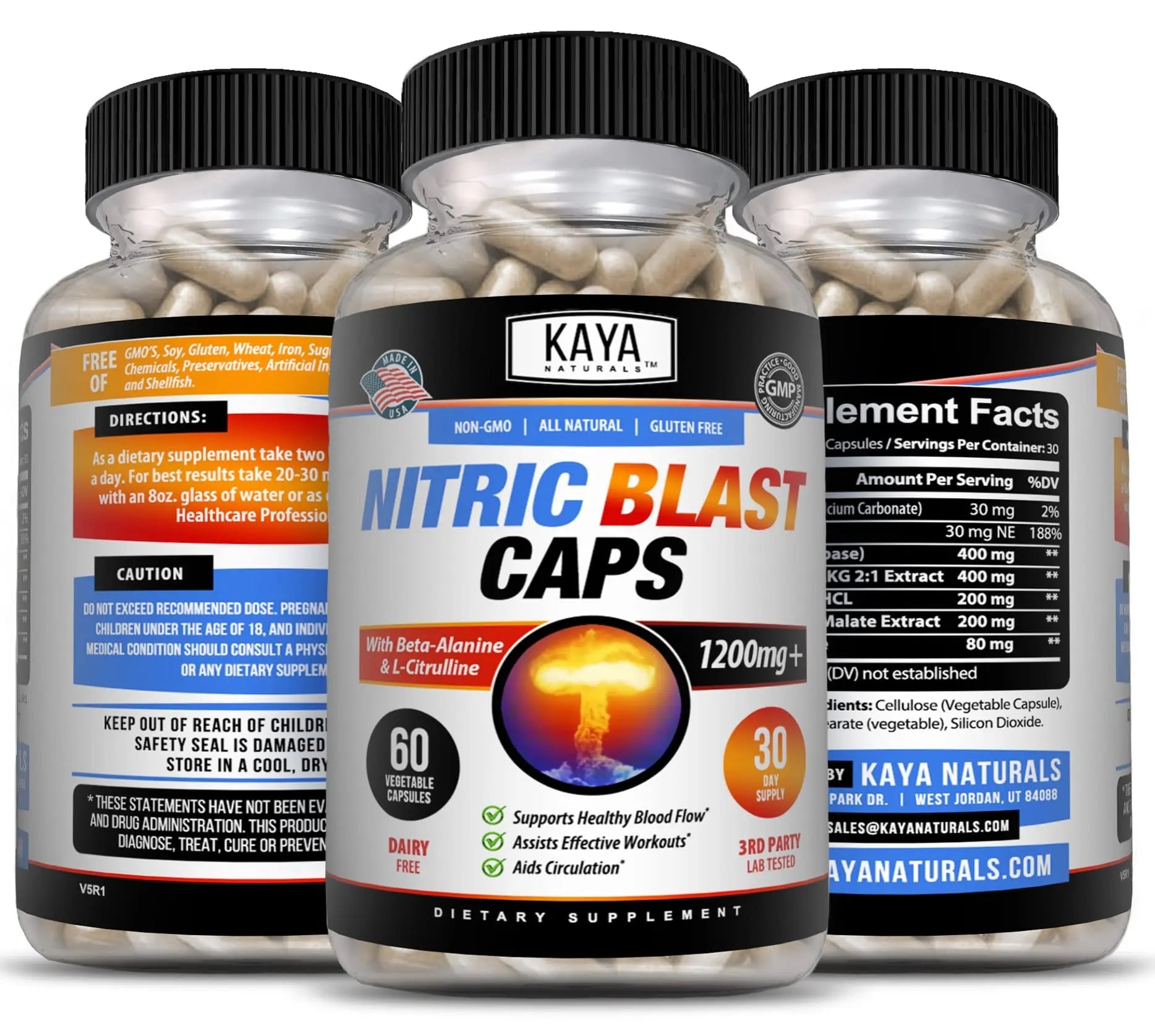 Kaya Naturals - Nitric Blast Potent All-Natural Herbal Supplement for Maximum Health Benefits Kaya Naturals Au supplements