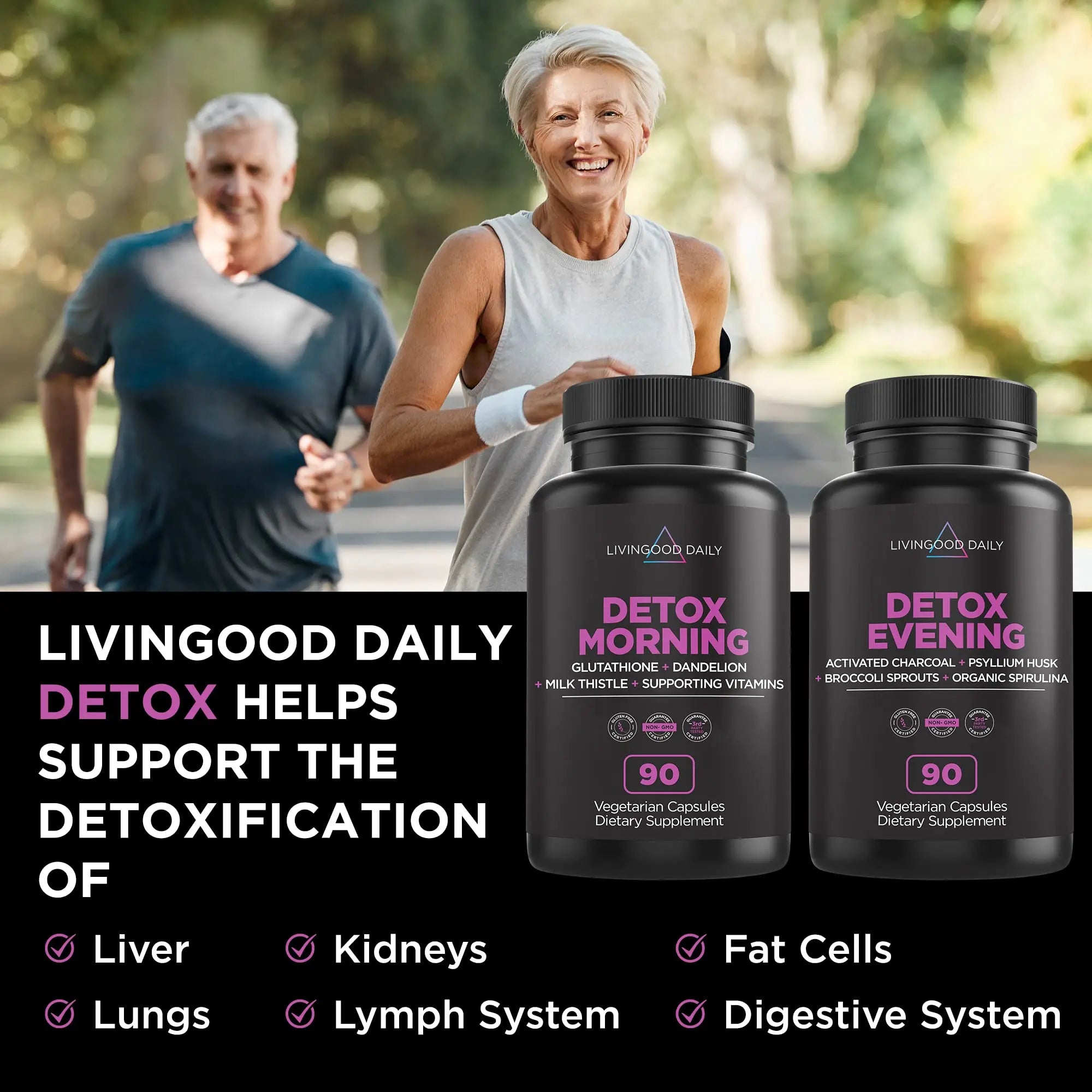 Livingood Daily Detox Pills - Full Body Detox Cleanse for Women & Men with Milk Thistle Livingood Daily Au supplements