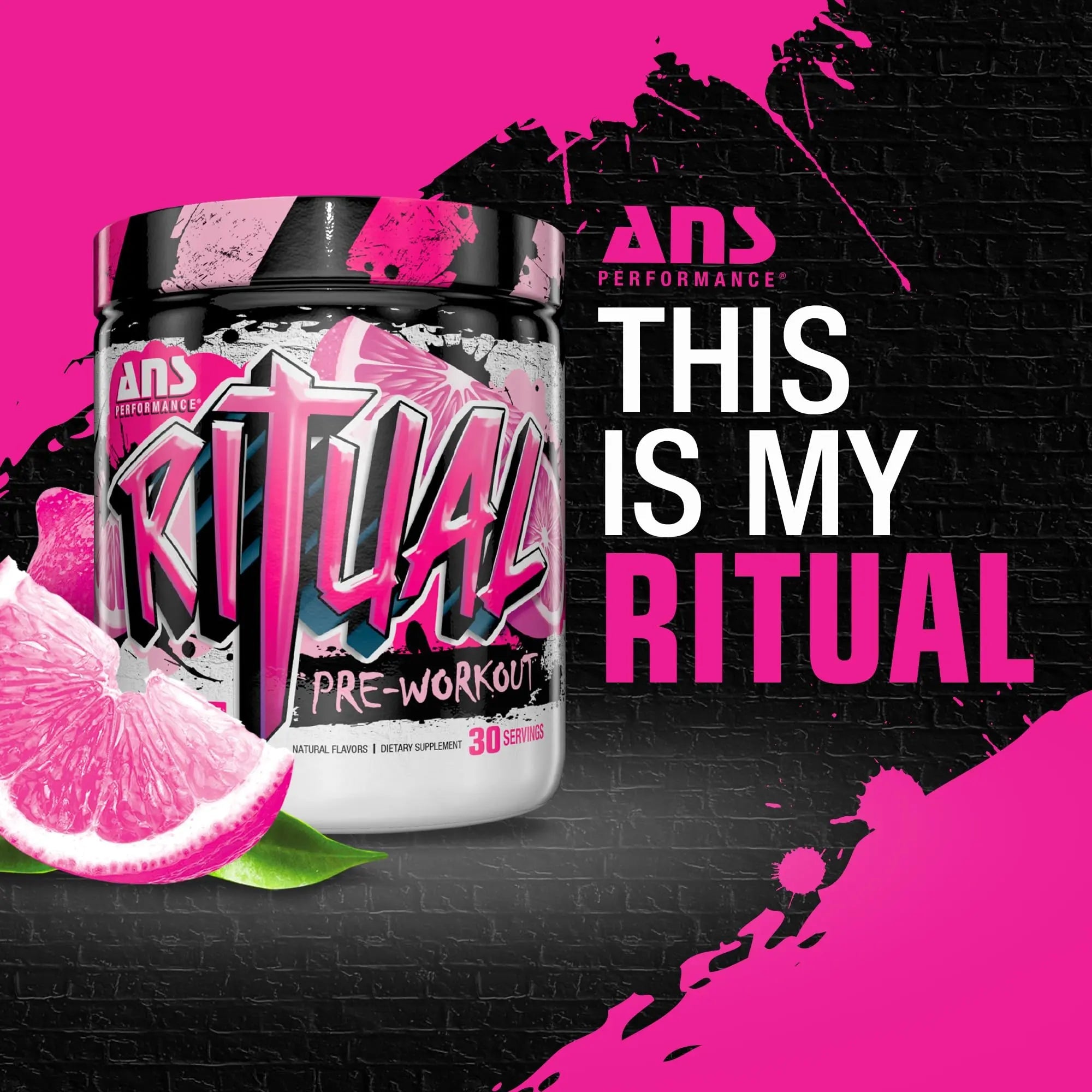 ANS Performance Ritual Pre Workout (30 Servings, 12.7 oz) - Complete Preworkout Formula ANS Performance Au supplements