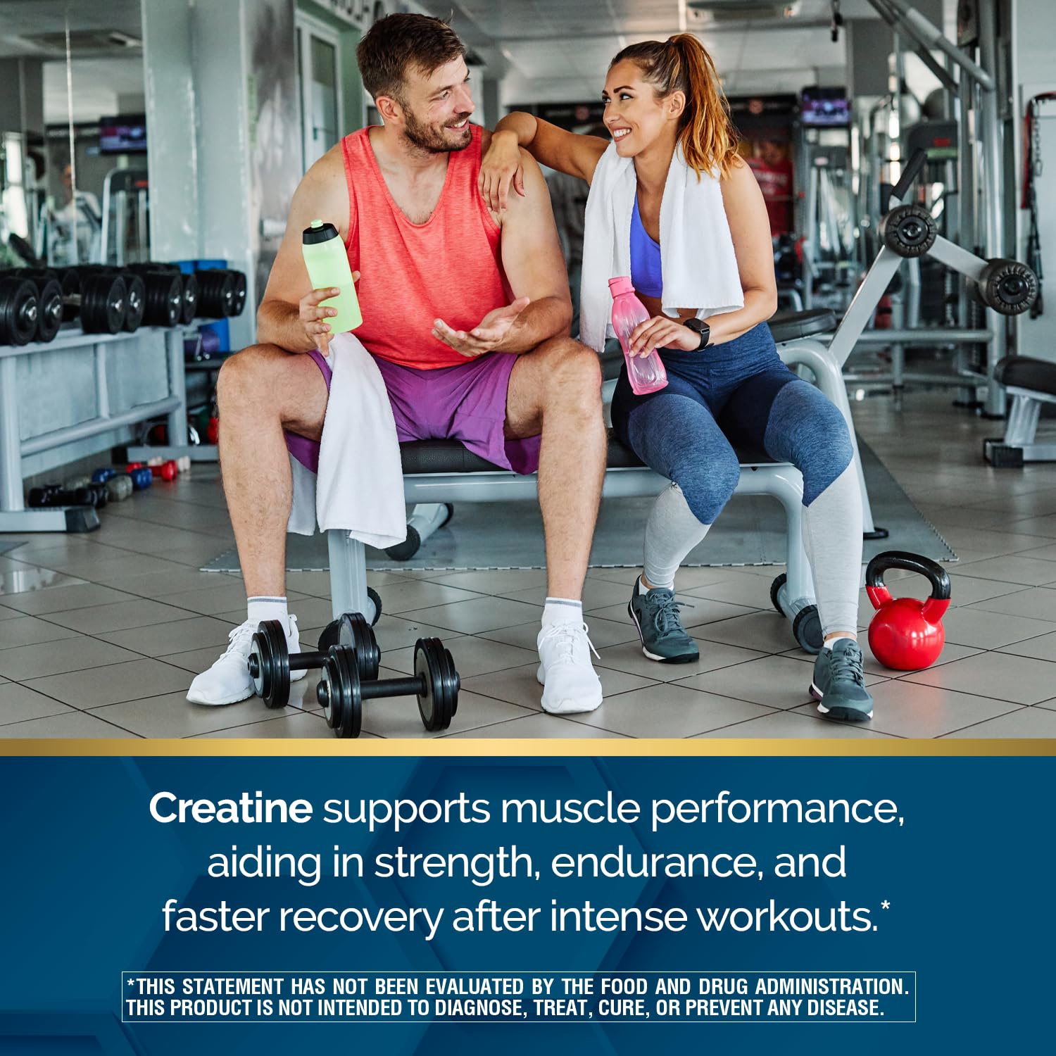 Nature's Wonder Micronized Creatine Monohydrate Powder 5g, Muscle Health, Muscle Energy Production, No Lactose, 5g of Micronized creatine Powder per Serving, 450G, 90 Servings