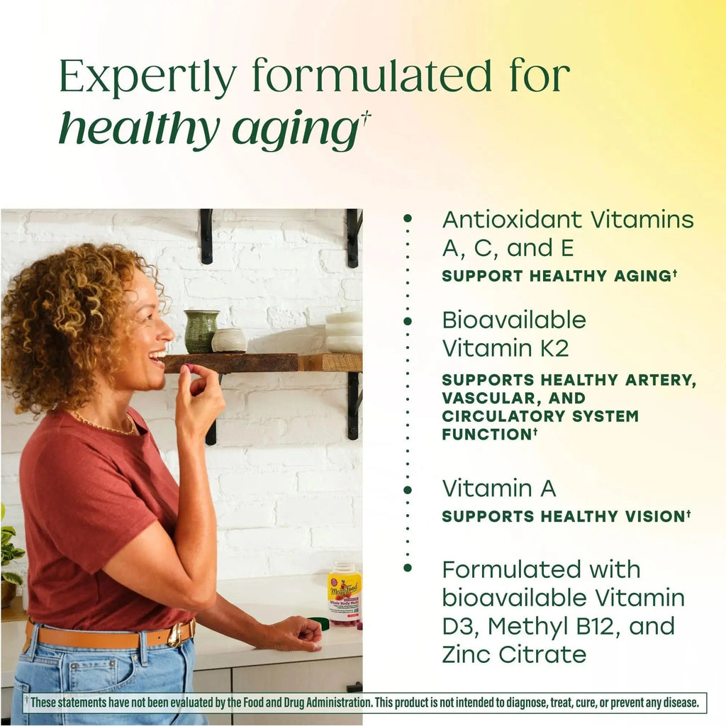 MegaFood Whole Body 55+ Womens Multivitamin - Multivitamin for Women - Vitamin D3 K2, Magnesium Citrate, Biotin & Folate - Bone Health MegaFood Au supplements
