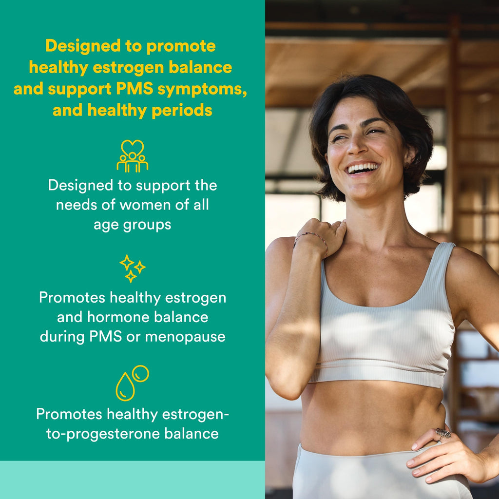 Natural Factors WomenSense EstroSense - Daily Hormonal Balance Support Supplement - Supports Healthy Menstration & Menopause - Non-GMO Natural Supplement - 120 Vegetarian Capsules (60 Servings) Natural Factors Au supplements