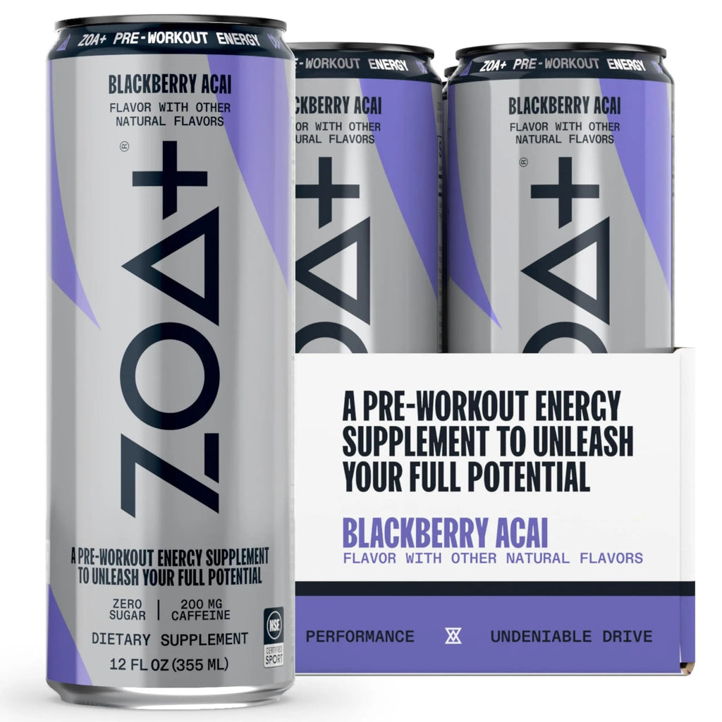 ZOA Plus Sugar-Free Pre-Workout Drink, Ready to Drink with Nitric Oxide, Vitamin B, C and D ZOA Au supplements