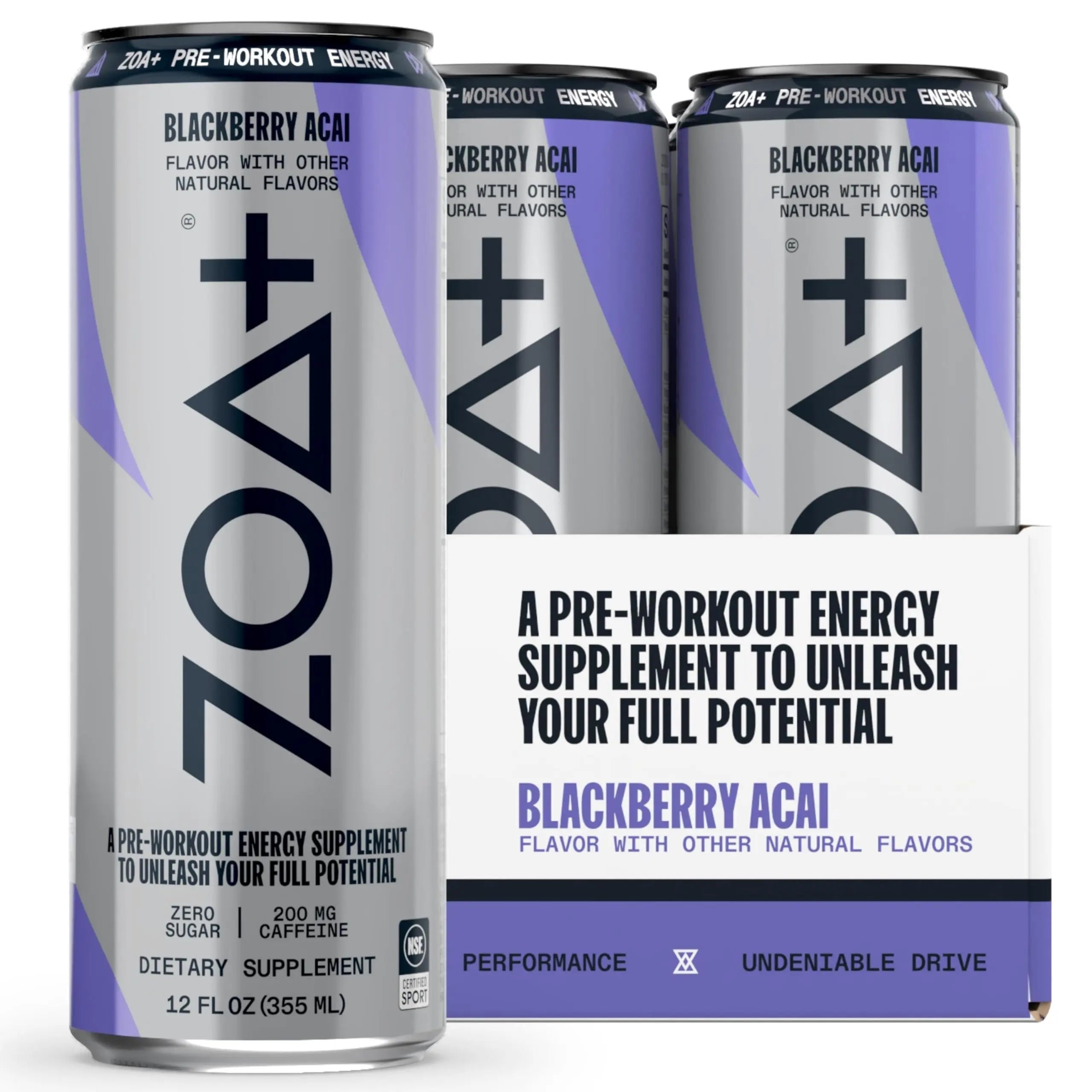 ZOA Plus Sugar-Free Pre-Workout Drink, Ready to Drink with Nitric Oxide, Vitamin B, C and D ZOA Au supplements
