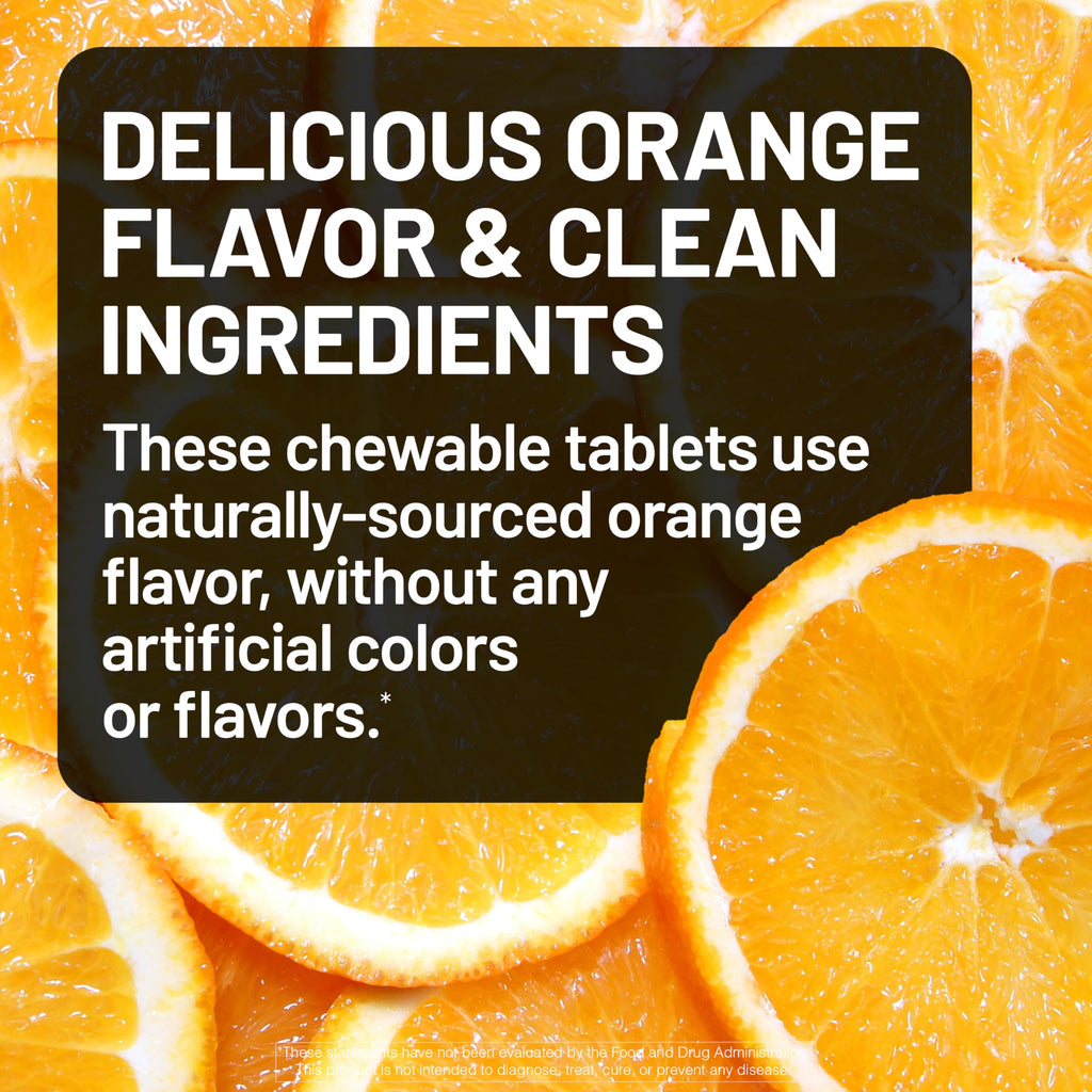 NatureWise Extra Strength Vitamin C Chewable 1000mg for Adults - Natural Orange Flavor - Immune System & Antioxidant Support - Non-GMO