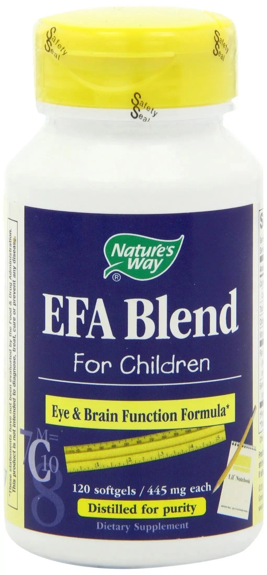 Nature's Way EFA Blend for Kids with vitamin E, Supports Eye and Brain Function*, 120 Softgels Nature's Way Au supplements