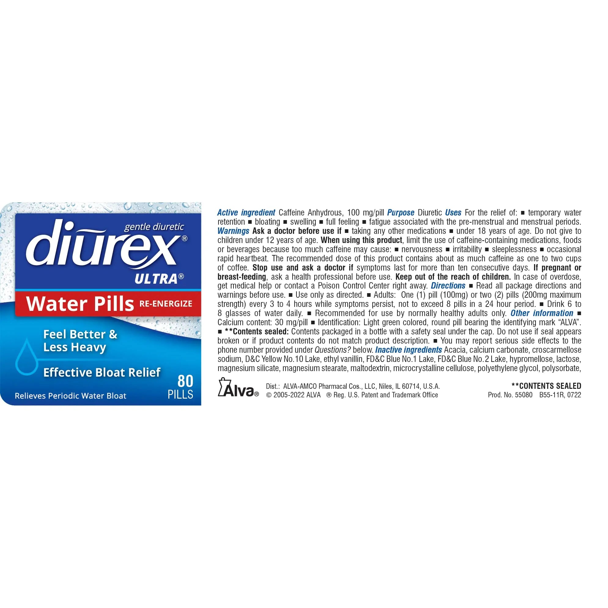 Diurex Ultra Re-Energizing Water Pills - Relieve Water Bloat - Feel Better Less Heavy Diurex Au supplements