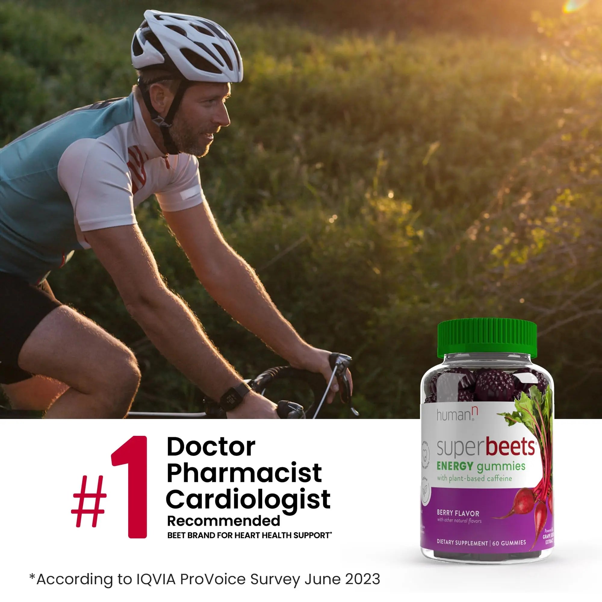 humanN SuperBeets Energy Gummies - Quick Energy & Mental Focus - Help Increase Nitric humanN Au supplements