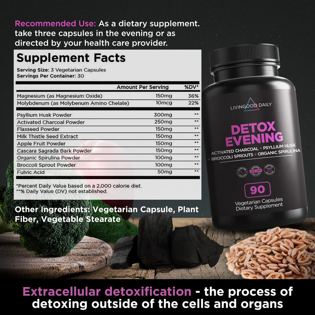 Livingood Daily Detox Pills - Full Body Detox Cleanse for Women & Men with Milk Thistle Livingood Daily Au supplements