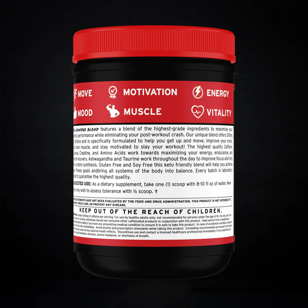 Spartan Fit Nutrition Pre-Workout Powder -Berry Flavor with Full Serving of Creatine +310mg Generic Au supplements