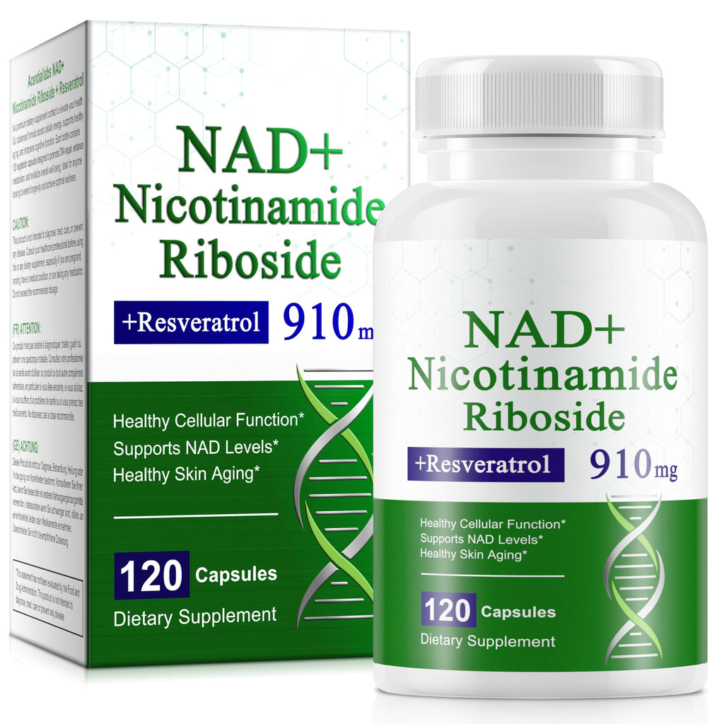 A r b c r n 120 Capsules NAD+ Supplement,NAD Nicotinamide Riboside Resveratrol 910mg for Men and Women, NR Supplement for Energy Anti-Aging Focus A r b c r n Au supplements
