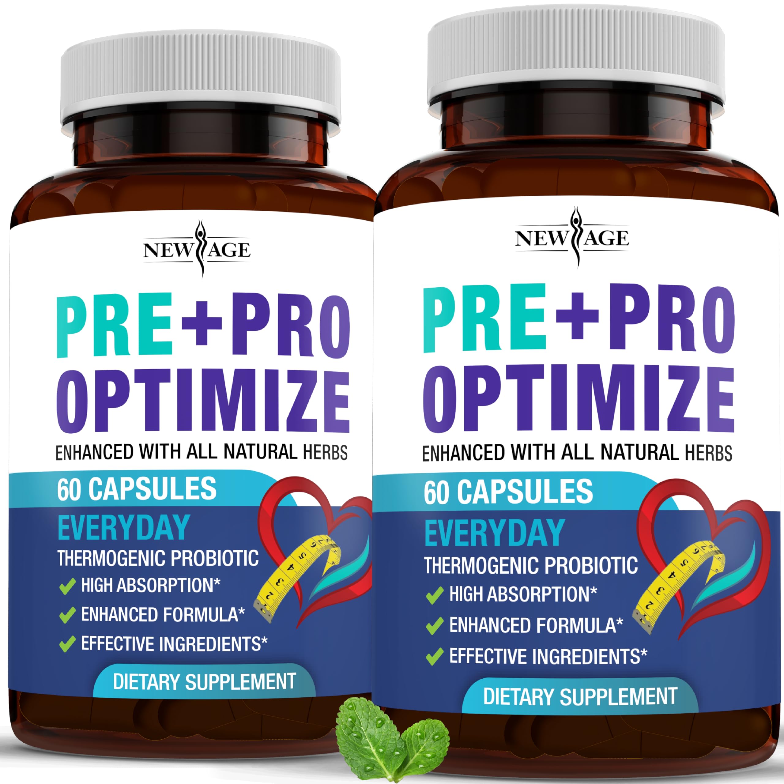 Pro Optimize Probiotics for Women, Menopause, 70 Billion CFU, Digestive Health - Relief for Bloating, Hot Flashes, Joint Support, Night Sweats - Gut Health & Metabolism - Dong Quai (120 (Pack of 2)) NEW AGE Au supplements