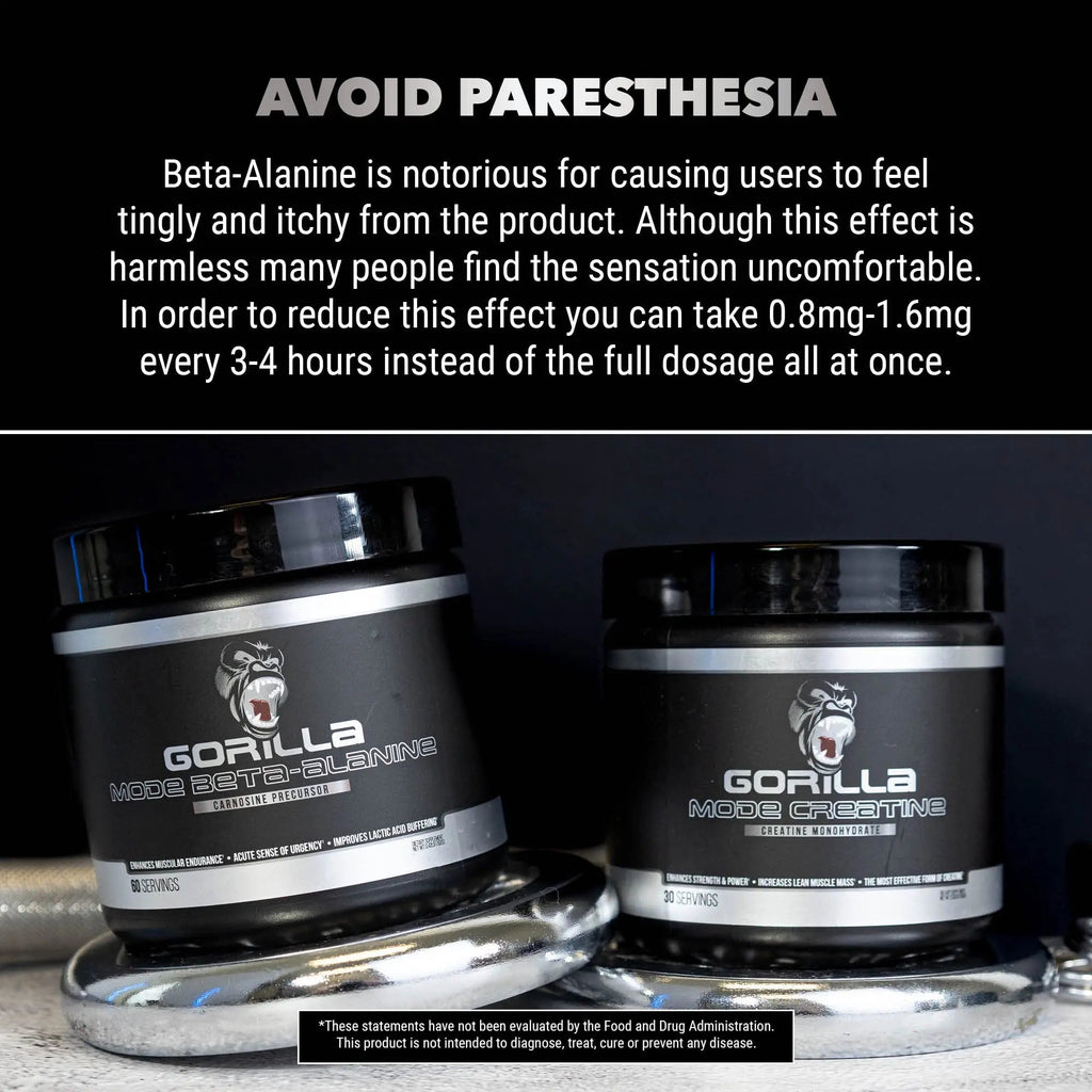 Gorilla Mode Beta-Alanine – Carnosine Precursor/Enhanced Muscular Endurance Gorilla Mind Au supplements