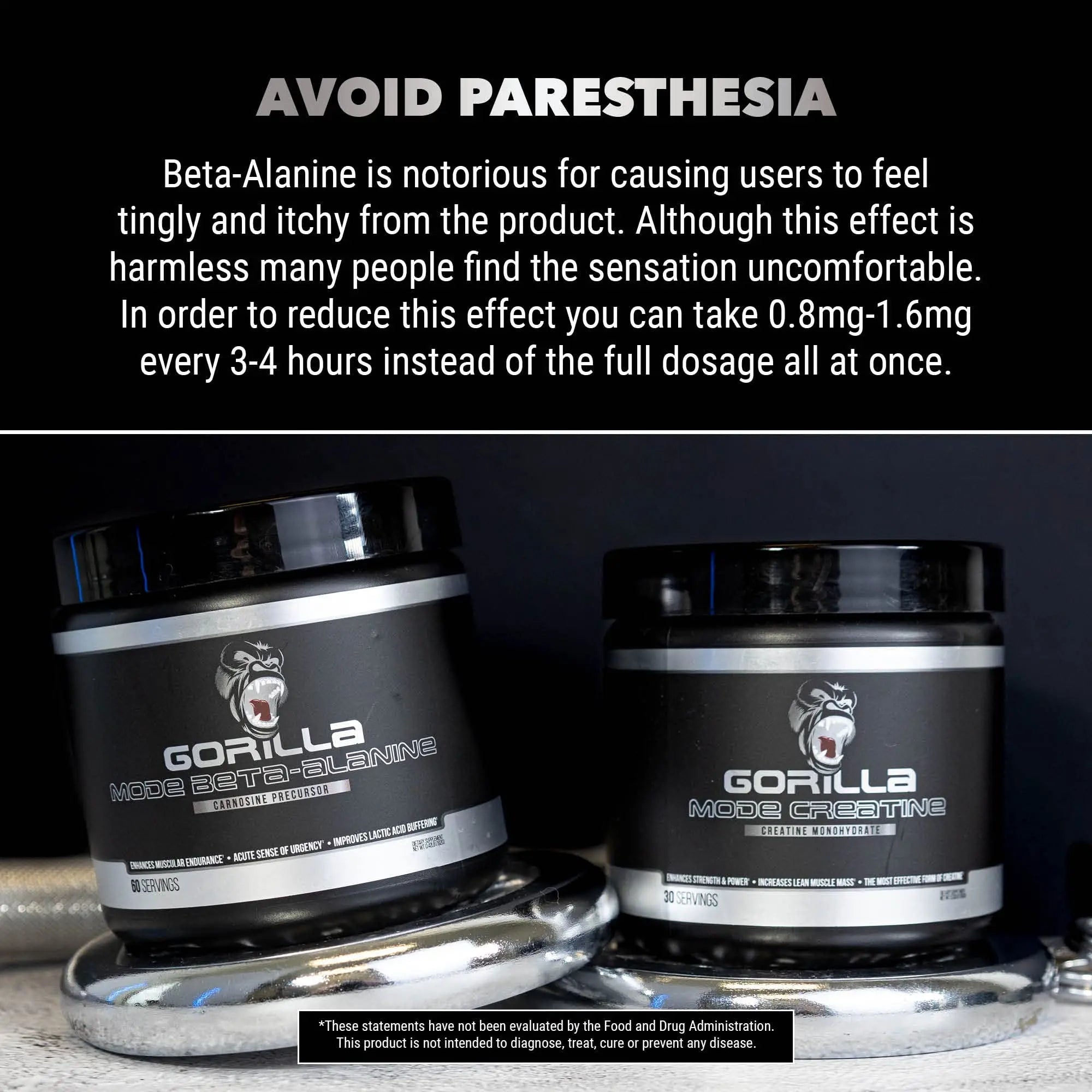 Gorilla Mode Beta-Alanine – Carnosine Precursor/Enhanced Muscular Endurance Gorilla Mind Au supplements