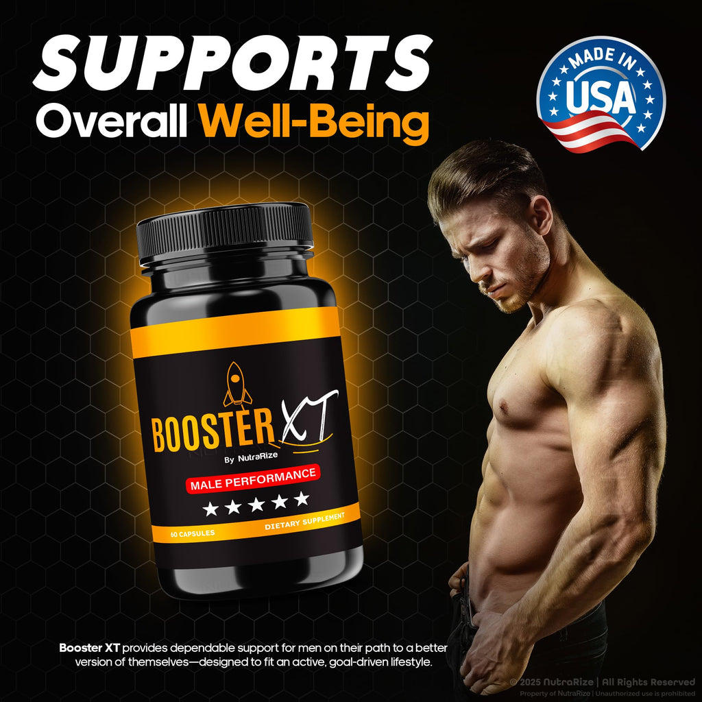NutraRize Booster XT for Men, Male Enhancing Capsules, Premium Formula to Support Daily Energy & Peak Performance, Multivitamin Pills for Overall Health, BoosterXT Reviews (60 Capsules) NutraRize Au supplements