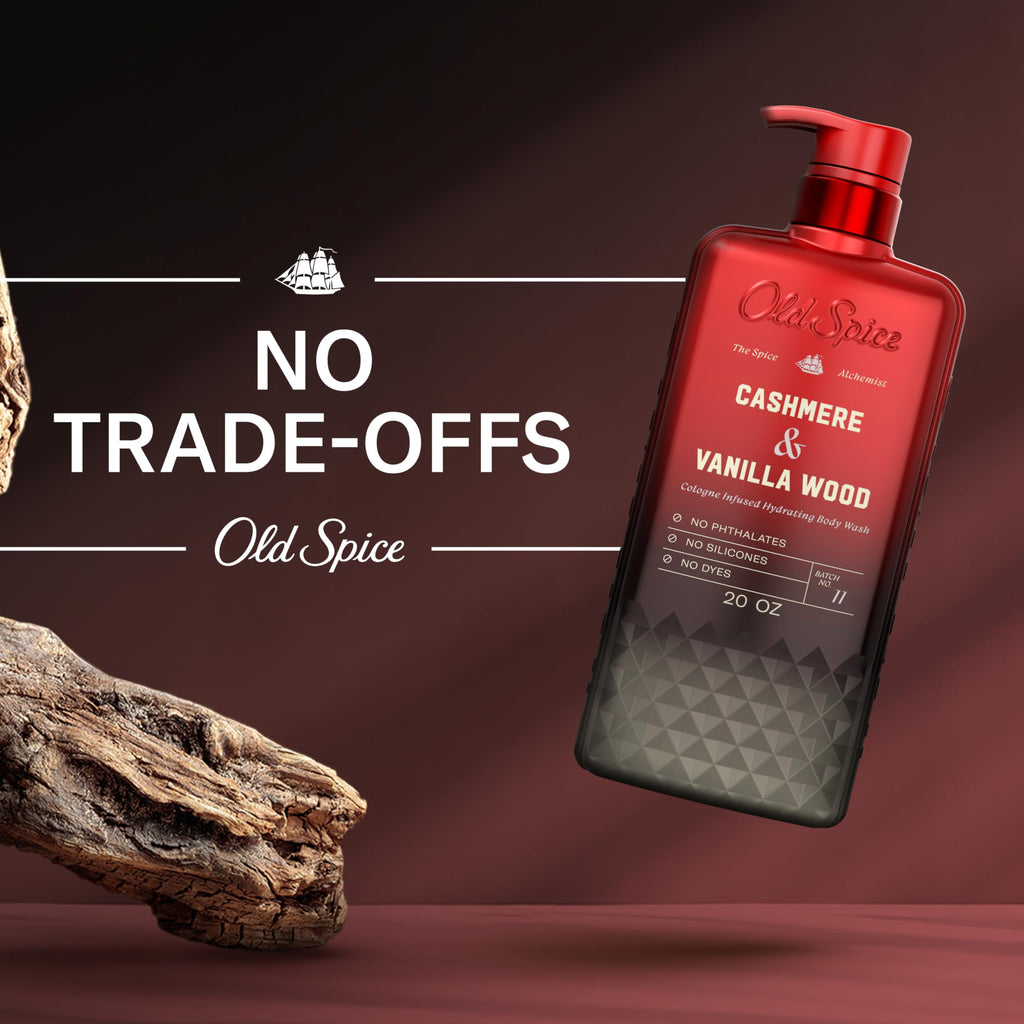Old Spice Body Wash for Men, The Spice Alchemist Collection, 24/7 Cologne Infused Hydration, No Trade Off Formula