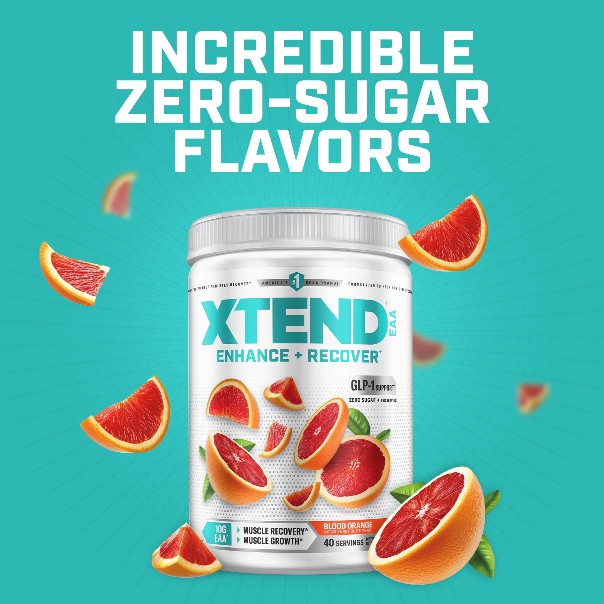 Xtend EAA + BCAA Powder for Muscle Recovery & Lean Muscle Growth, 9 Essential Amino Acids for Intra Workout or Post Workout Recovery, 10g EAAs Per 2 Servings