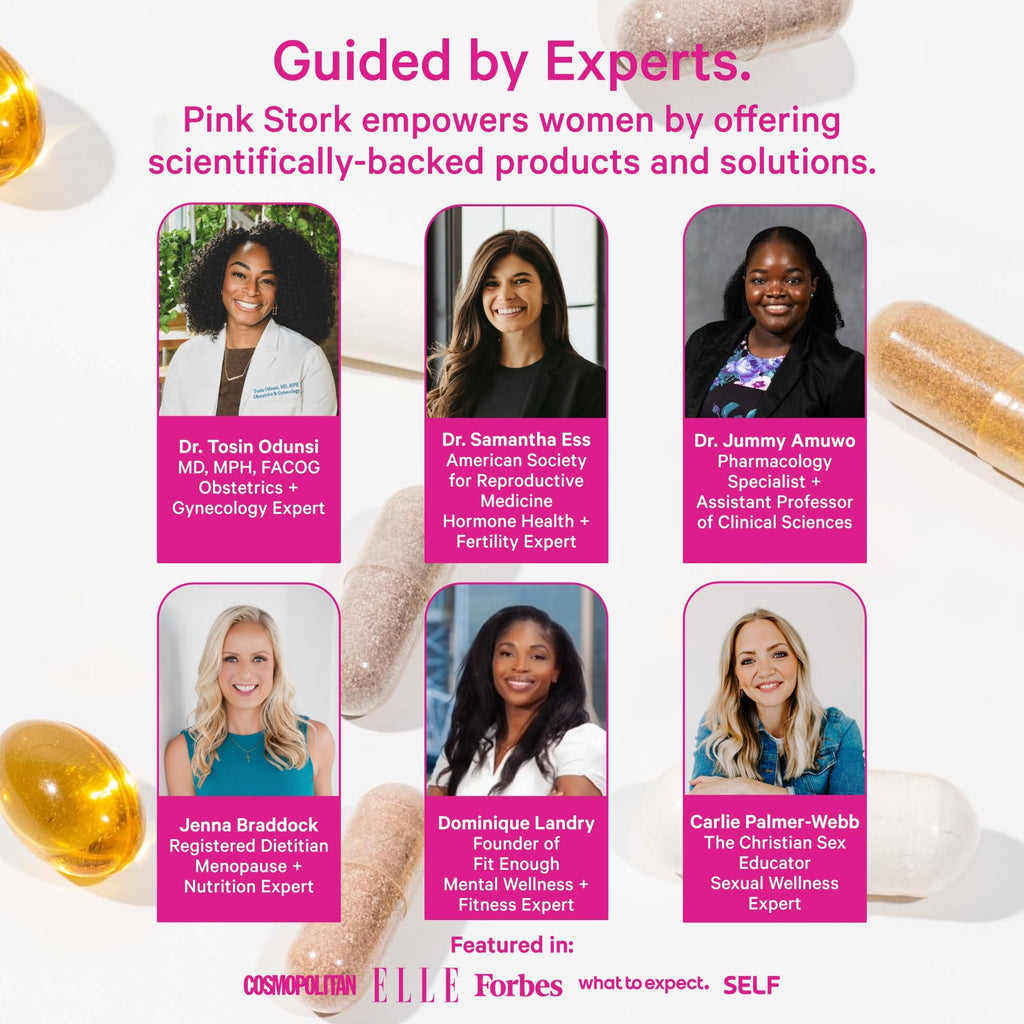 Pink Stork Total Postnatal Vitamins for Women | Vegan DHA, Iron, Folate, B12 | Postpartum Recovery Essentials | Lactation Support for Breastfeeding Moms