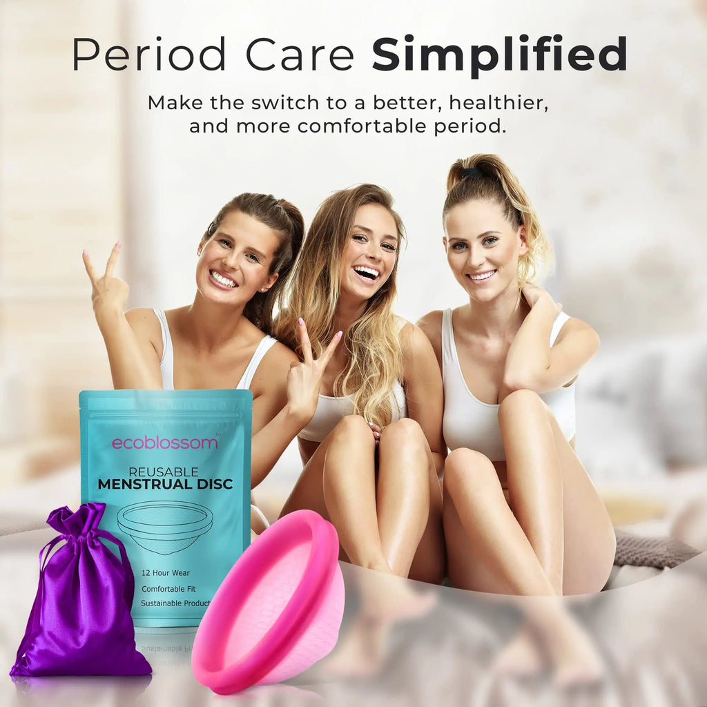 Ecoblossom Reusable Menstrual Disc - Large Menstrual Cup - Soft Period Disc for Women Designed EcoBlossom Au supplements