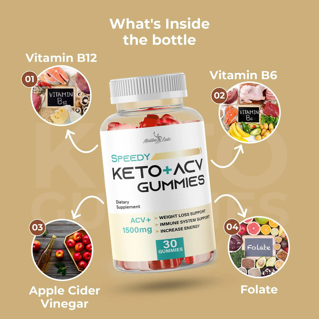 Speedy Keto acv Gummies- 1500mg Once a Day Keto Bites, Time Released Advanced Ketogenic Malibu Labs Au supplements