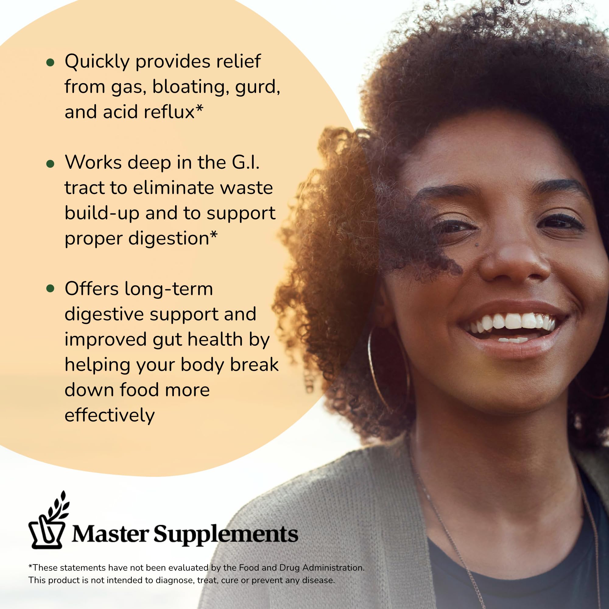 Master Supplements Enzalase - 50 Capsules, Pack of 3 - Probiotic Compatible Enzymes - Provides Digestive Boost + Gas & Bloating Relief - Gluten Free - 150 Total Servings ENZALASE Au supplements