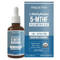 Organic Methyl Folate 1000 mcg + Methyl B12 Cofactor (300 Servings) – Metabolically Active 5-MTHF Form, Organic Berry Flavor