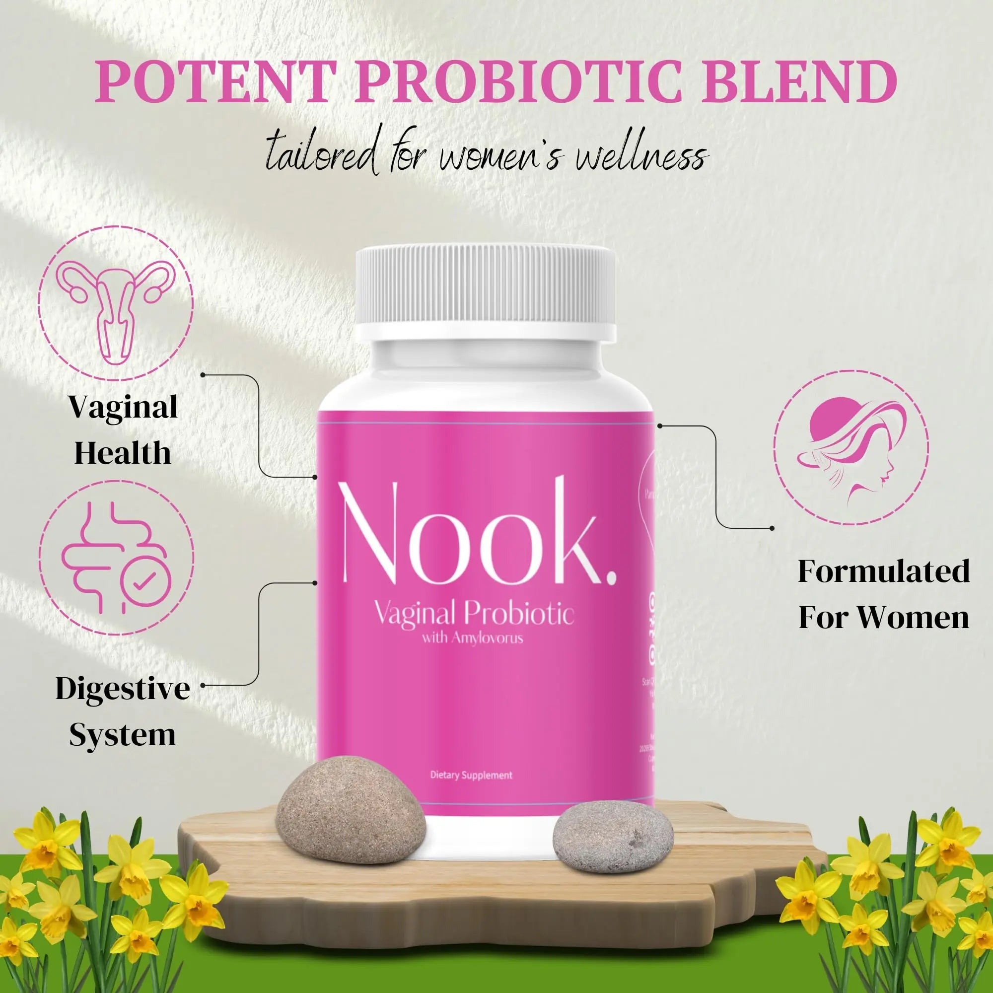 Nook Vaginal Probiotics for Women - pH Balance & Odor Control Feminine Health Supplements Nook Au supplements