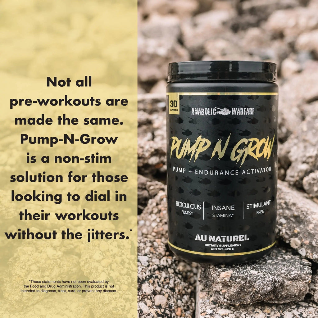 Anabolic Warfare Pump-N-Grow Muscle Pump Supplement Caffeine Free Pre Workout Anabolic Warfare Au supplements