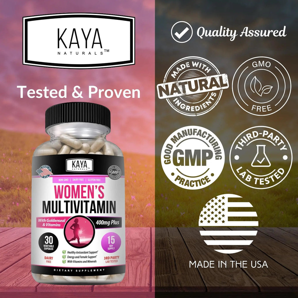 Kaya Naturals Women's Multivitamin, Overall Healthy Antioxidant, and Immune Support, Vitamins A, D, C, E, Biotin Kaya Naturals Au supplements