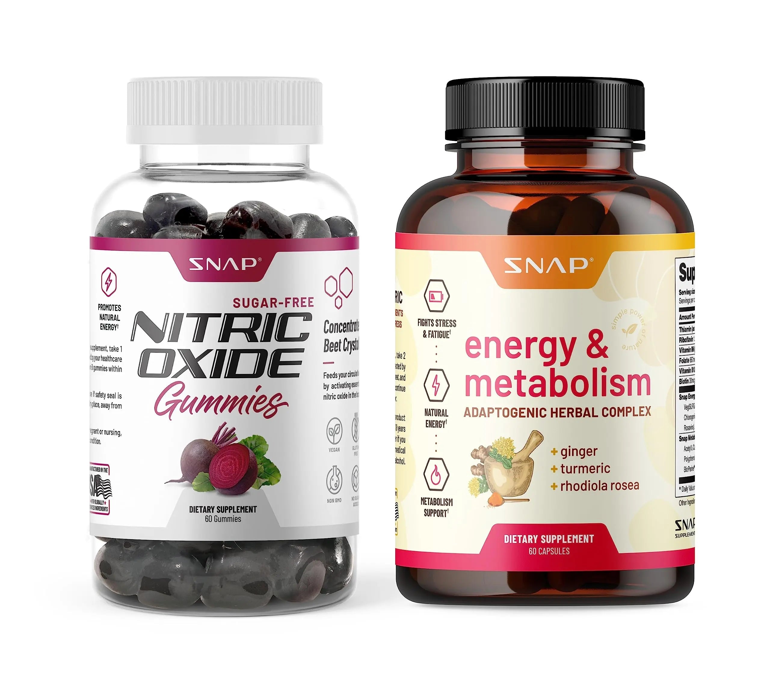 Snap Supplements Nitric Oxide Gummies and Energy Capsules Snap Supplements Au supplements