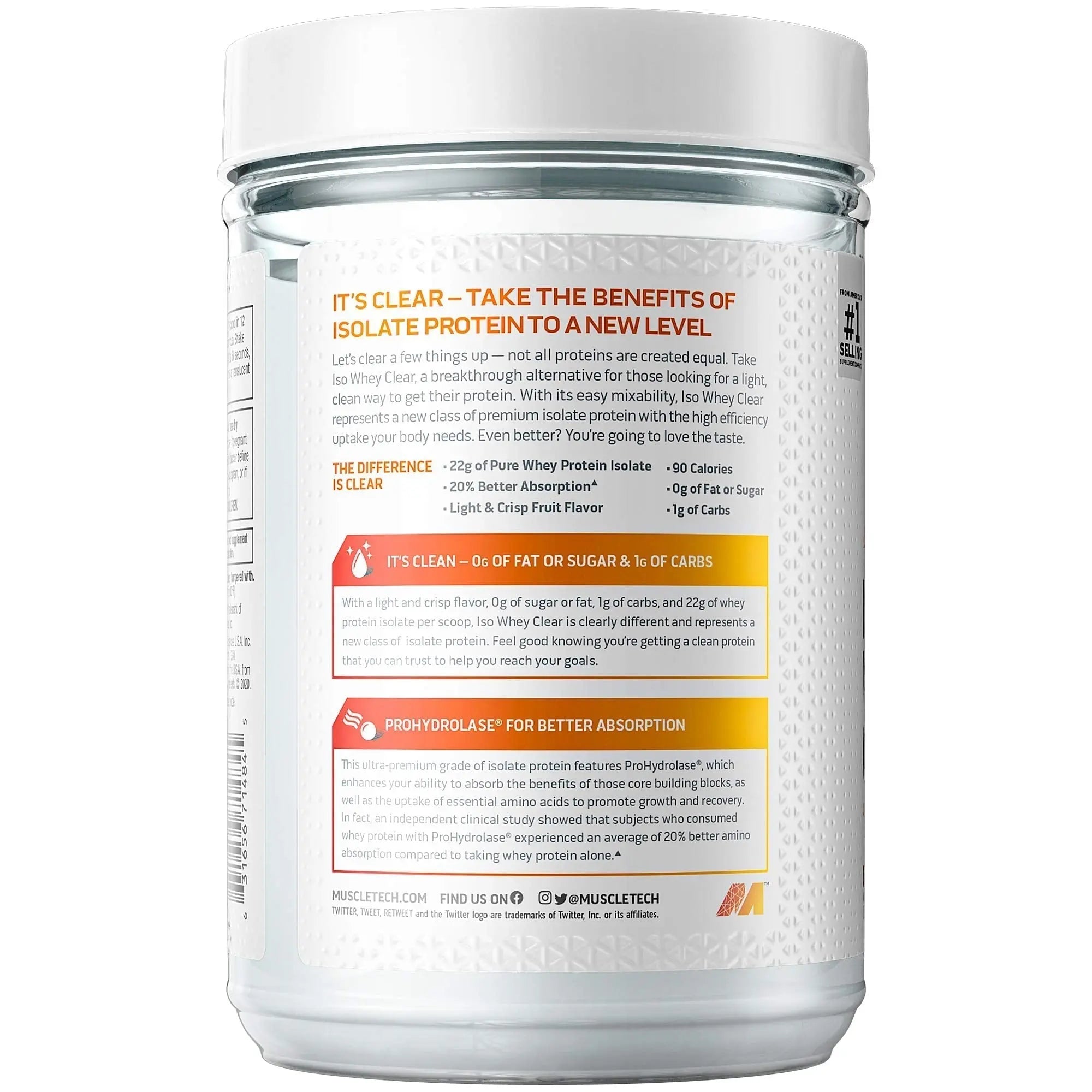Whey Protein Powder MuscleTech Clear Whey Protein Isolate Whey Isolate Muscletech Au supplements