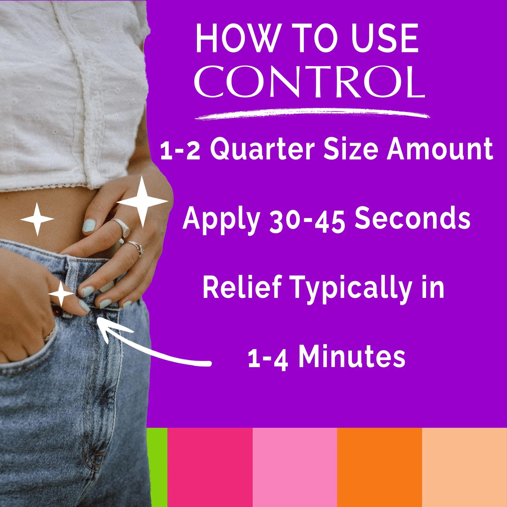 CONTROL, Menstrual Cramp Relief Cream, Topical Pain Relief for Period Cramps and PMS, Period Relief CONTROL Au supplements