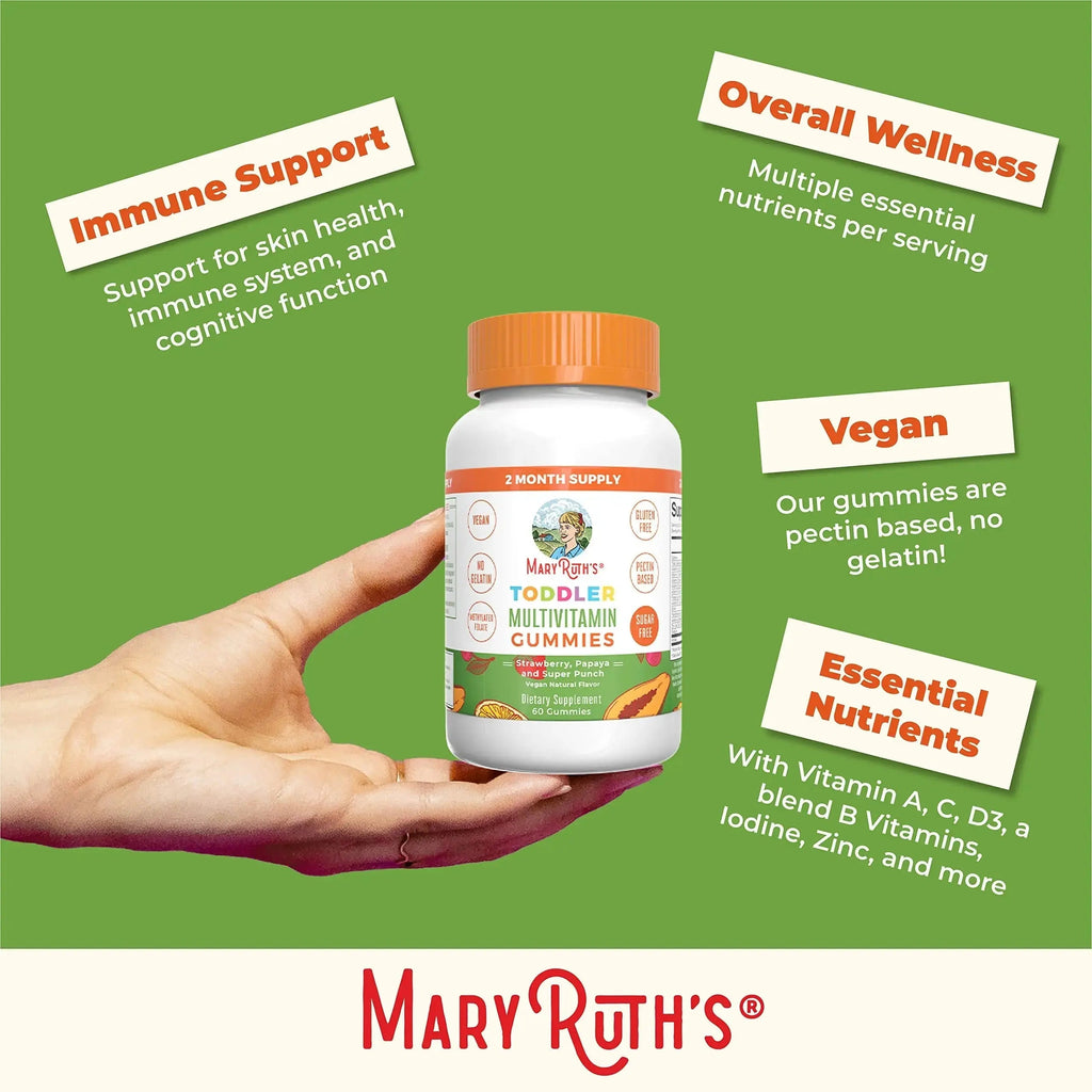 MaryRuth Organics Sugar Free Vitamin Gummies for Kids Age 2 | 2 Month Supply Multivitamin with Vitamin C, D3, Zinc | 1 Gummy Per Day | Toddler Vitamins MaryRuth Organics Au supplements