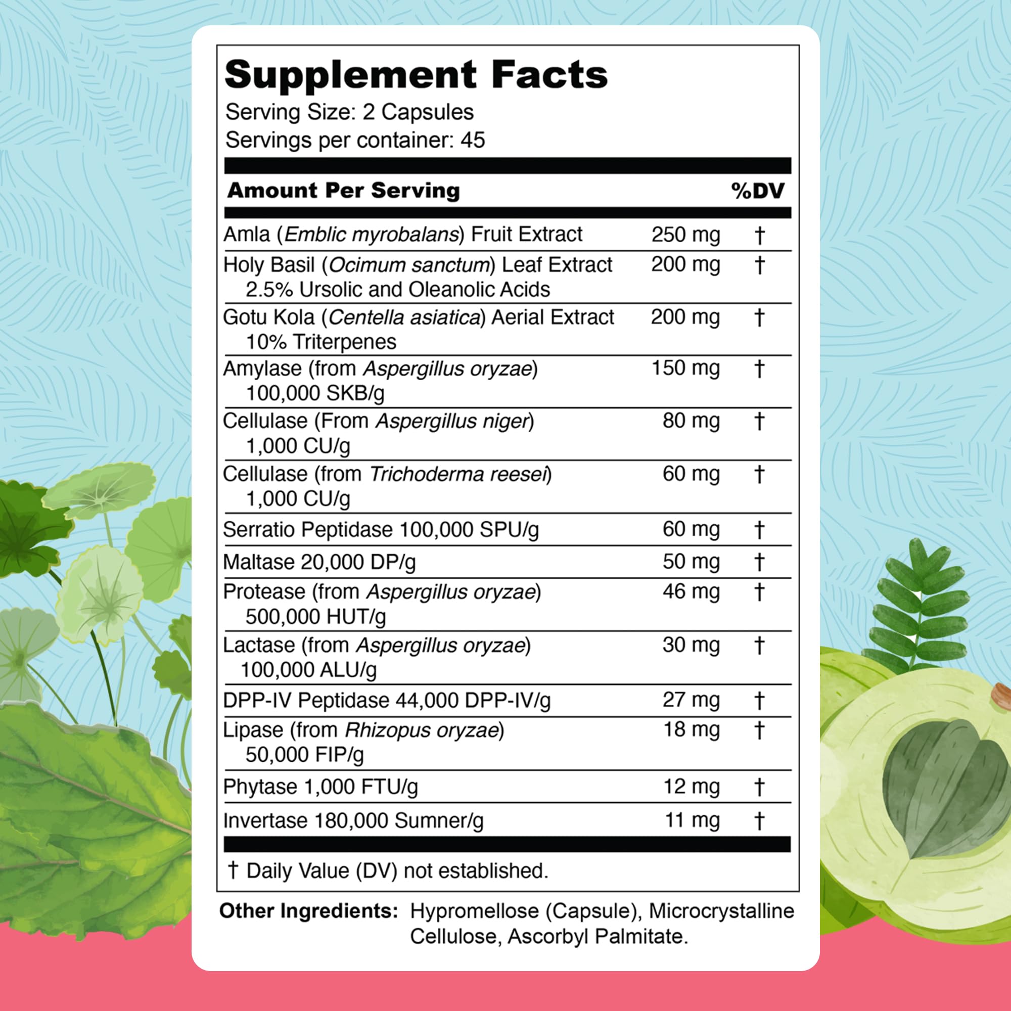 UpWellness Total Revive+ Digestive Enzymes - Broad-Spectrum Enzymes for Digestive Health - Supports Gut Health and Nutrient Absorption