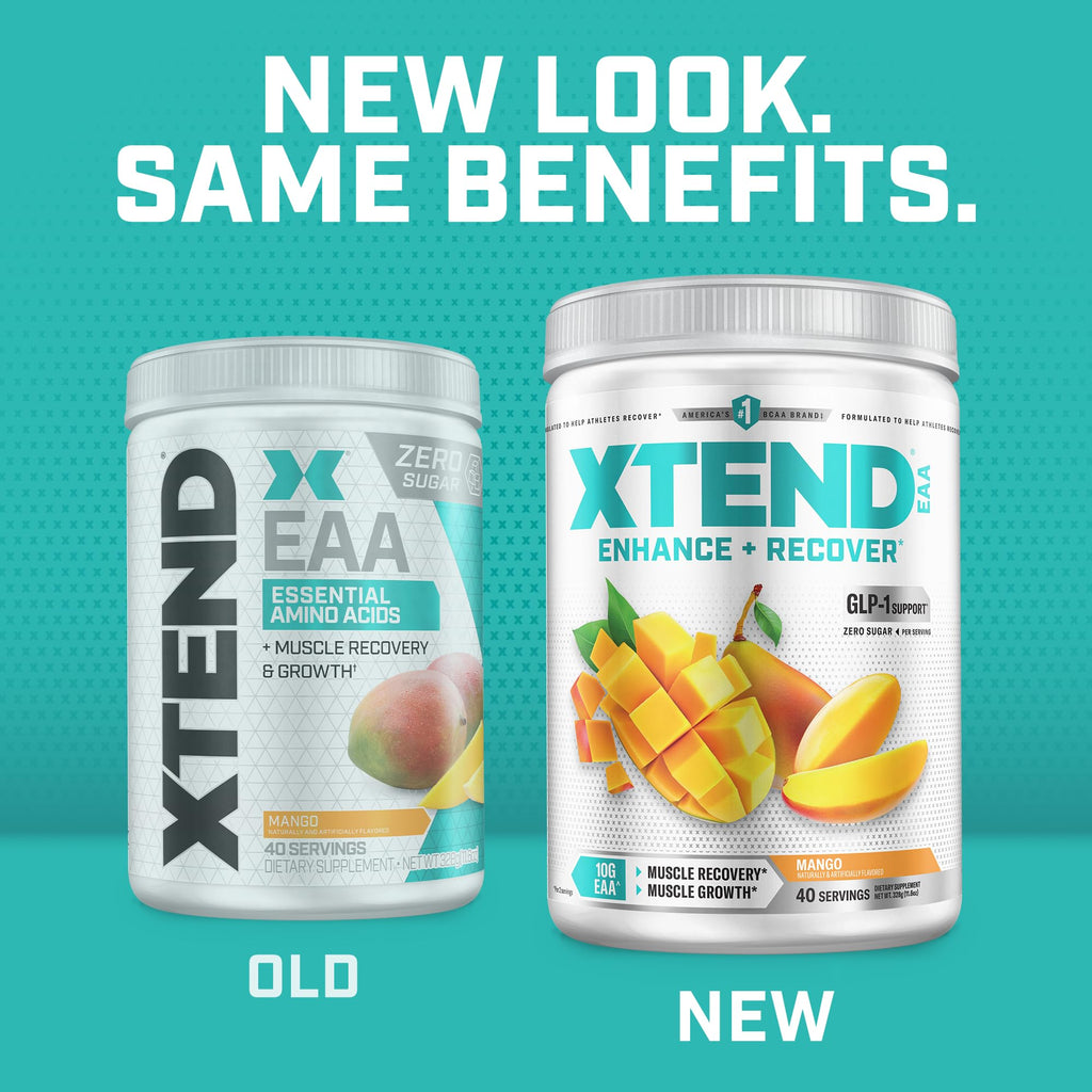 Xtend EAA + BCAA Powder for Muscle Recovery & Lean Muscle Growth, 9 Essential Amino Acids for Intra Workout or Post Workout Recovery