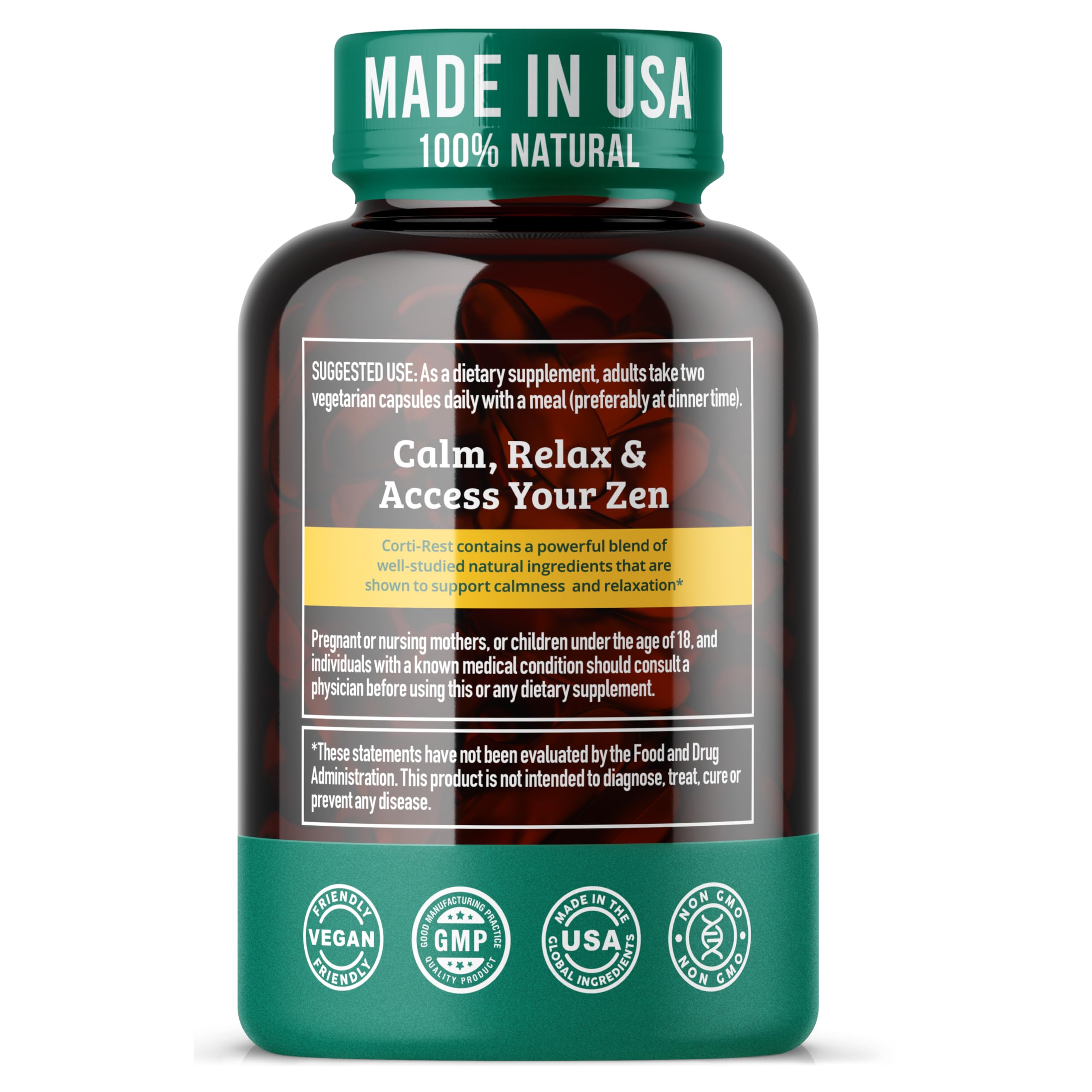 Cortisol Reducer & Adrenal Support Supplement–Natural Stress Relief with Ashwagandha KSM-66, Magnesium Glycinate & Citrate, L-Theanine, Rhodiola, Apigenin, Turmeric & Vitamin D3–Calm Mood & Relaxation Dr. Matthew Au supplements