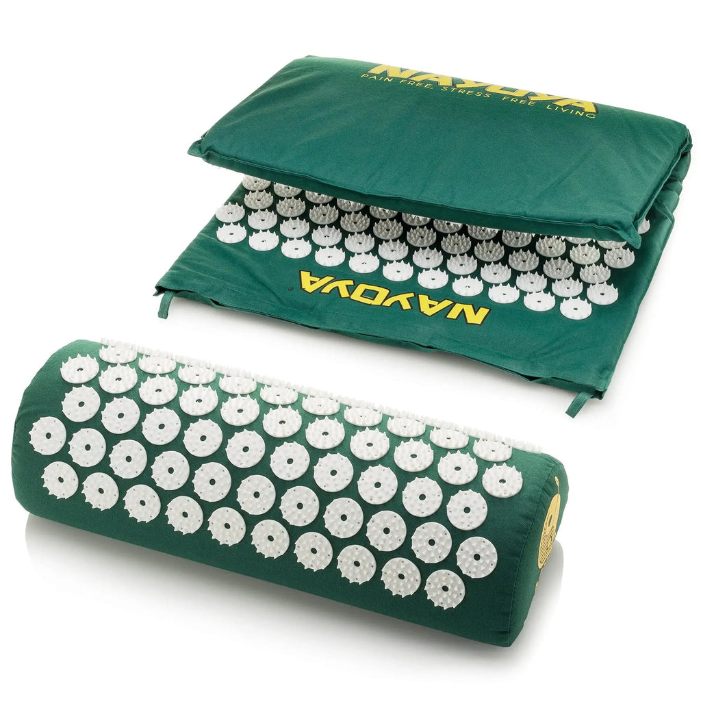 NAYOYA Neck and Back Pain Relief - Acupressure Mat and Neck Pillow Set - Relieves Stress and Sciatic Pain NAYOYA Au supplements
