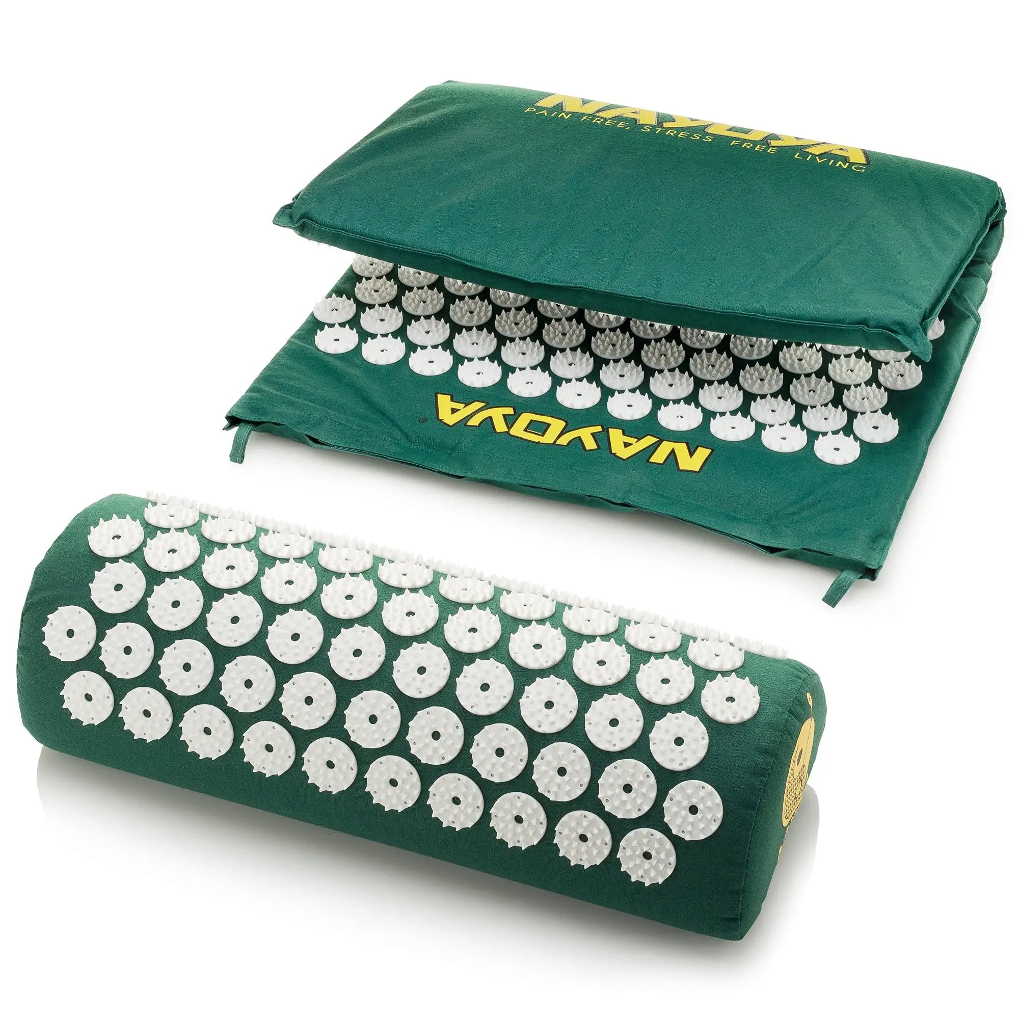NAYOYA Neck and Back Pain Relief - Acupressure Mat and Neck Pillow Set - Relieves Stress and Sciatic Pain NAYOYA Au supplements