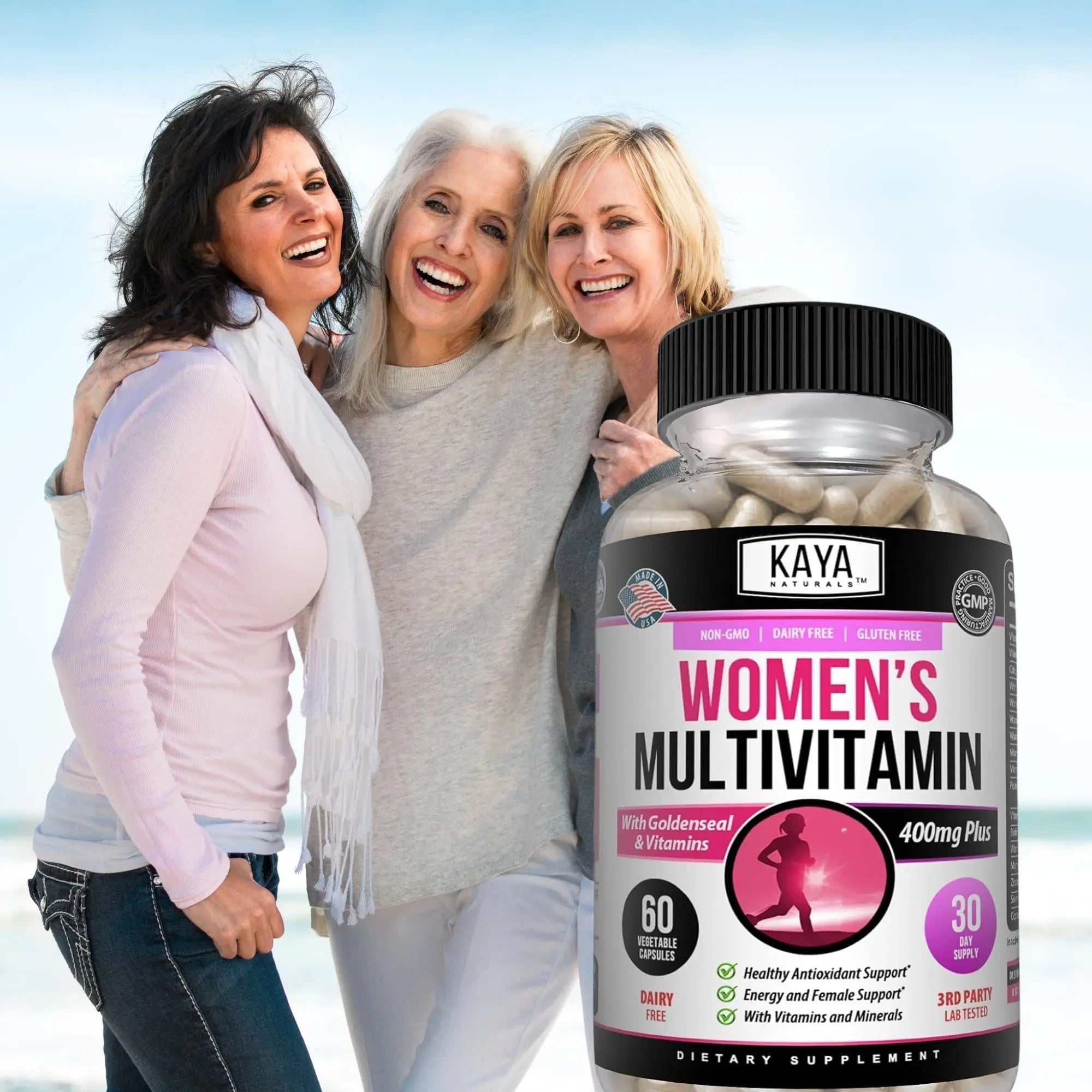 Kaya Naturals Women's Multivitamin, Overall Healthy Antioxidant, and Immune Support, Vitamins A, D, C, E, Biotin Kaya Naturals Au supplements