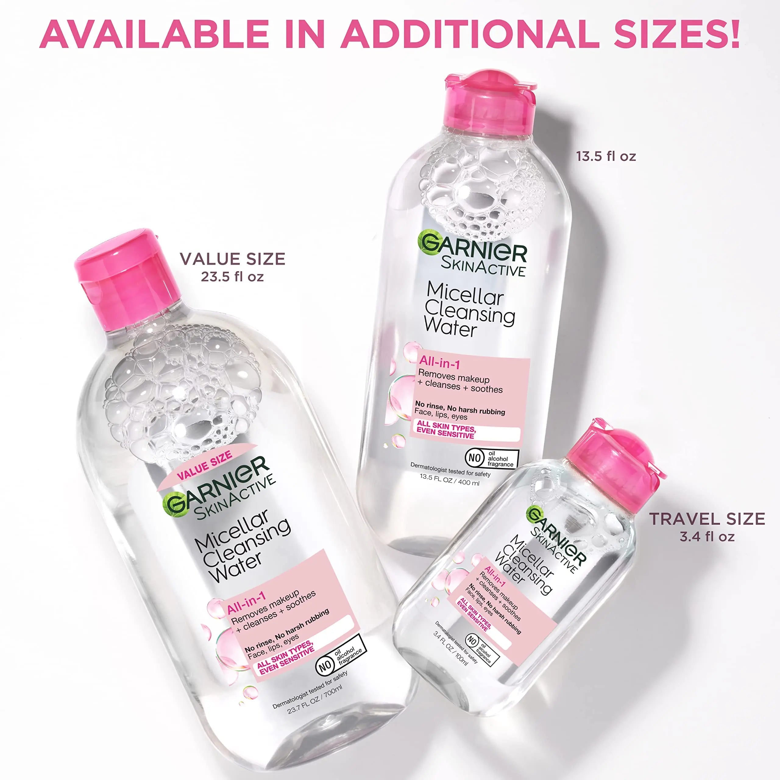 Garnier SkinActive Micellar Cleansing Water, For All Skin Types, 3.4 fl; oz., 3 Count Garnier Au supplements