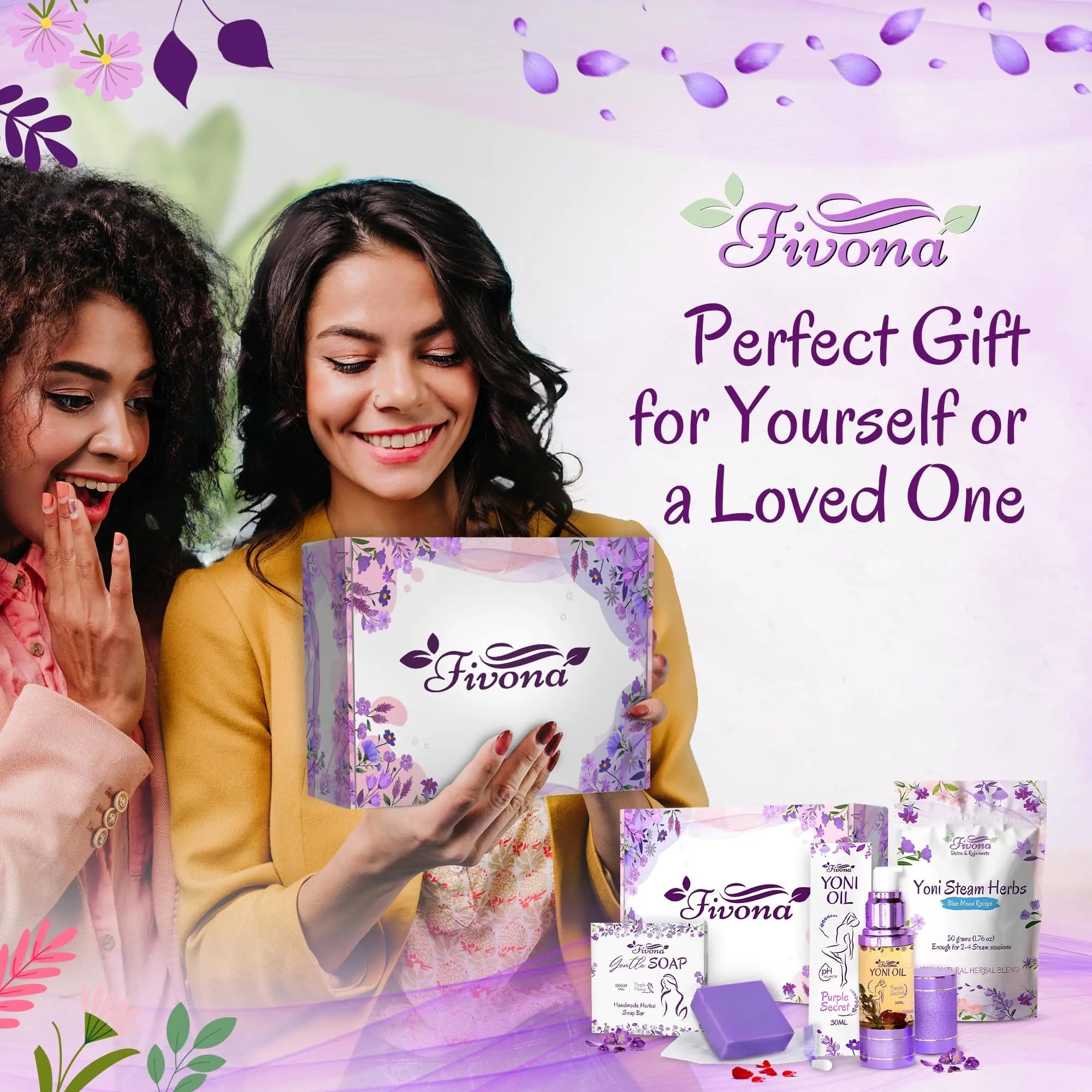 FIVONA Yoni Care Kit 3 in 1 - pH Balanced Natural Vaginal Oil 30 ml, Organic Herbal Soap 5.3 oz FIVONA Au supplements
