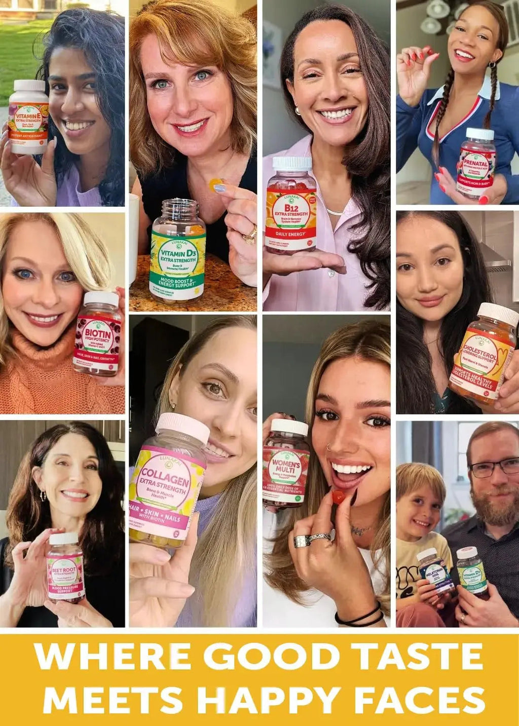 Lunakai USA Made Women’s 50+ Multivitamin & Vitamin D3 Gummies Bundle, Supports Bone, Heart, Immune & Energy Health, Non-GMO, Gluten-Free, Delicious Strawberry & Pineapple Flavors, 60ct Each Lunakai Au supplements