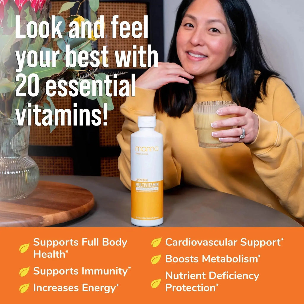 Manna Vitamins Evolved Liposomal Multivitamin - Daily Multivitamin Provides 20 Vitamins and Minerals - Multivitamins for Men and Women Manna Vitamins Evolved Au supplements