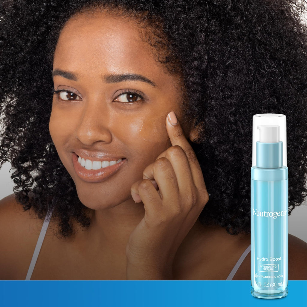 Neutrogena Hydro Boost Hydrating Hyaluronic Acid Face & Neck Serum, Fast-Absorbing
