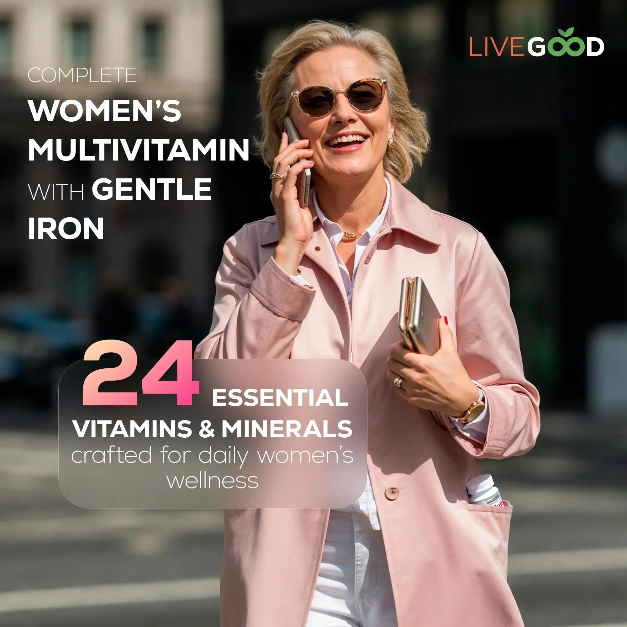 LIVEGOOD Bio-Active Complete Multivitamin for Women with Iron, Daily Women’s Multi with 24 Essential Vitamins and Minerals LIVEGOOD Au supplements