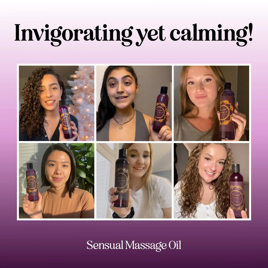 Aromatherapy Sensual Massage Oil for Couples - Relaxing Full Body Massage Oil for Date Maple Holistics Au supplements